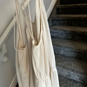 H&M Cream Sleeveless Dress